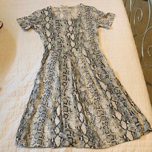 Snake print dress